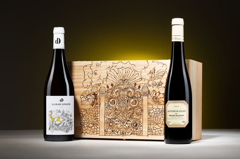 Photo de produit : Bouteille de vins et son coffret